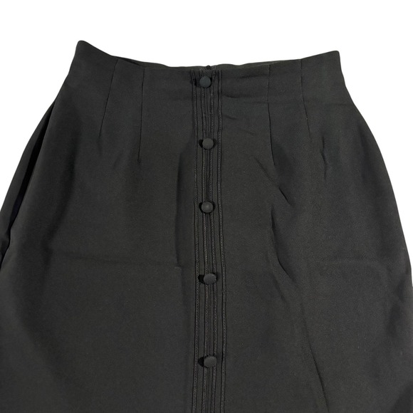 Y2k‎ Vintage Wallis Petite Front Button High Waist Double Slit Skirt 12 - Picture 1 of 10